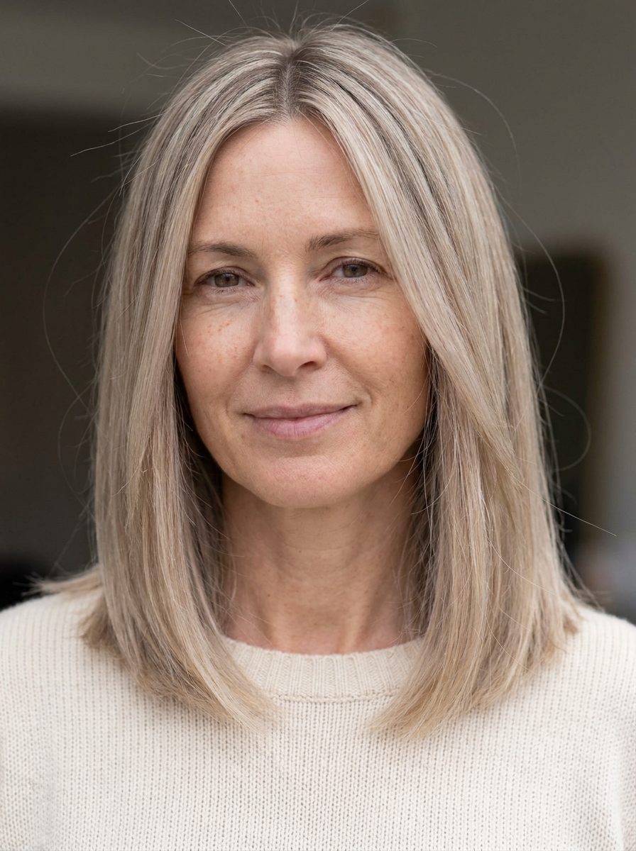 Beige Blonde Long Bob als Blonde Bob Frisuren mittellang Inspiration 2026